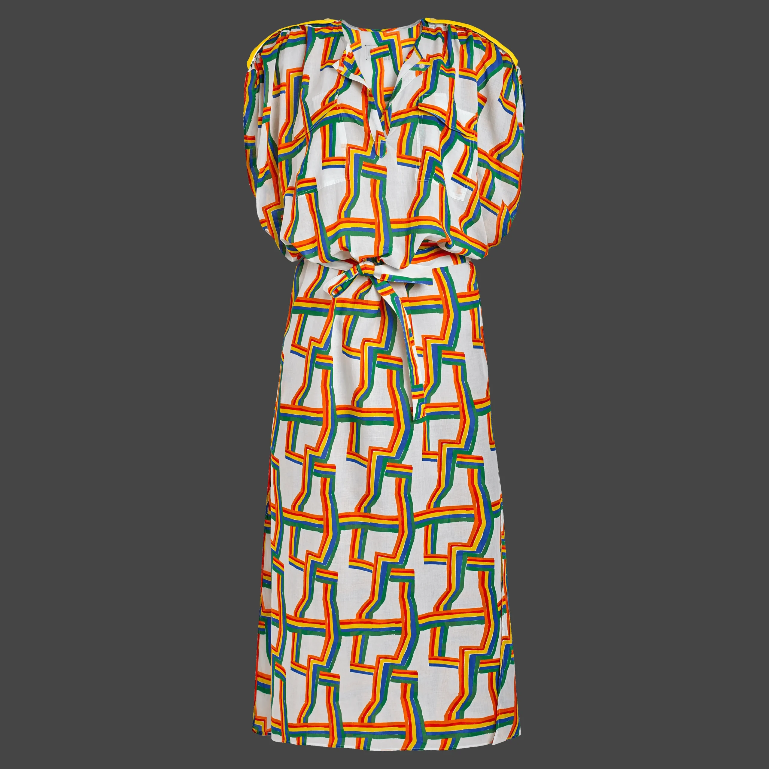New Vilebrequin Women Long Cover-Up In Cotton Voile Africain - X Jcc+ - Limited Edition White/White