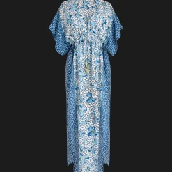 Best Sale Vilebrequin Women Long Kaftan Iris Lace- X Poupette St Barth Azure/Blue