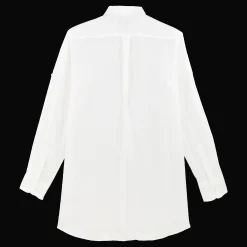 Flash Sale Vilebrequin Women Long Linen Shirt Solid White/White