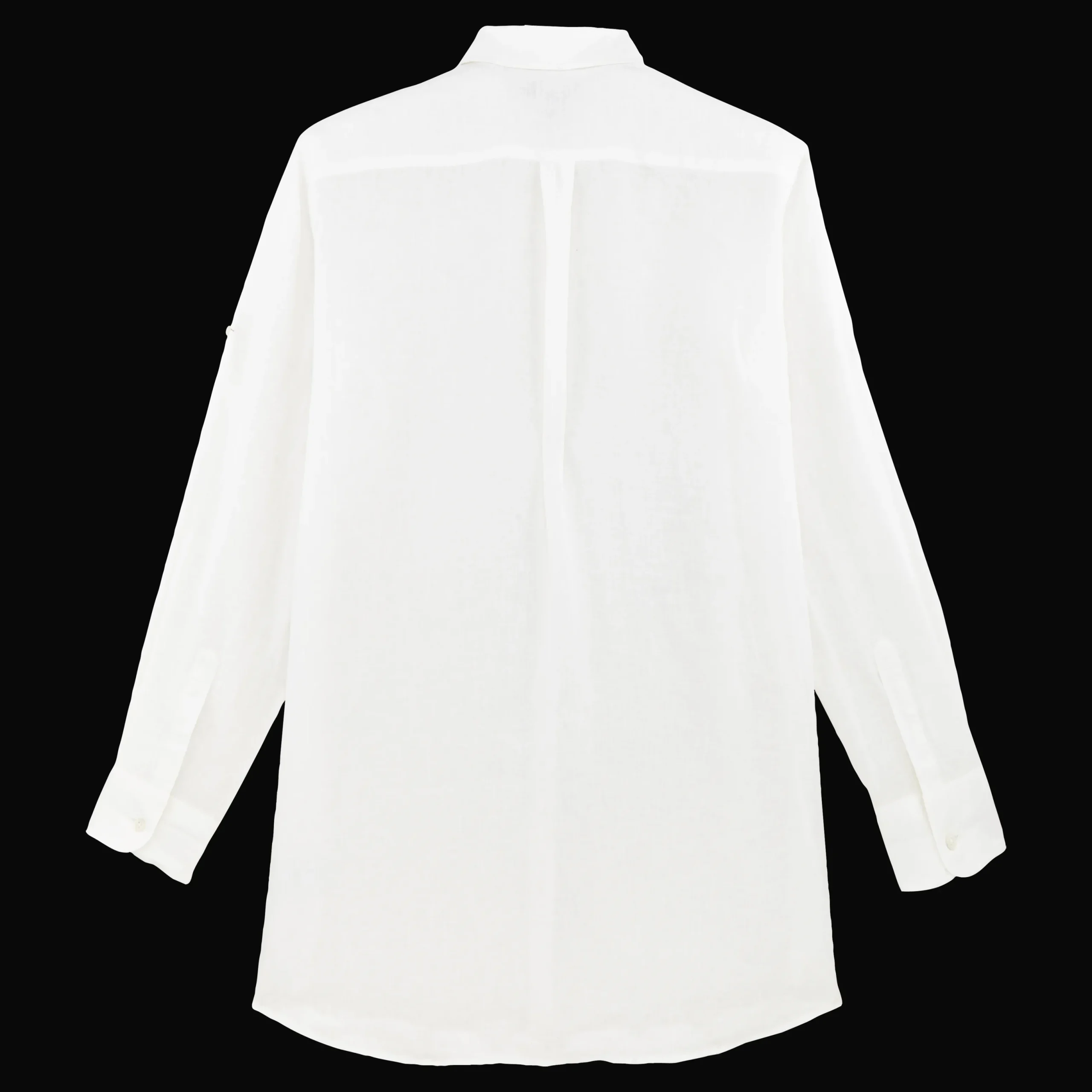 Flash Sale Vilebrequin Women Long Linen Shirt Solid White/White