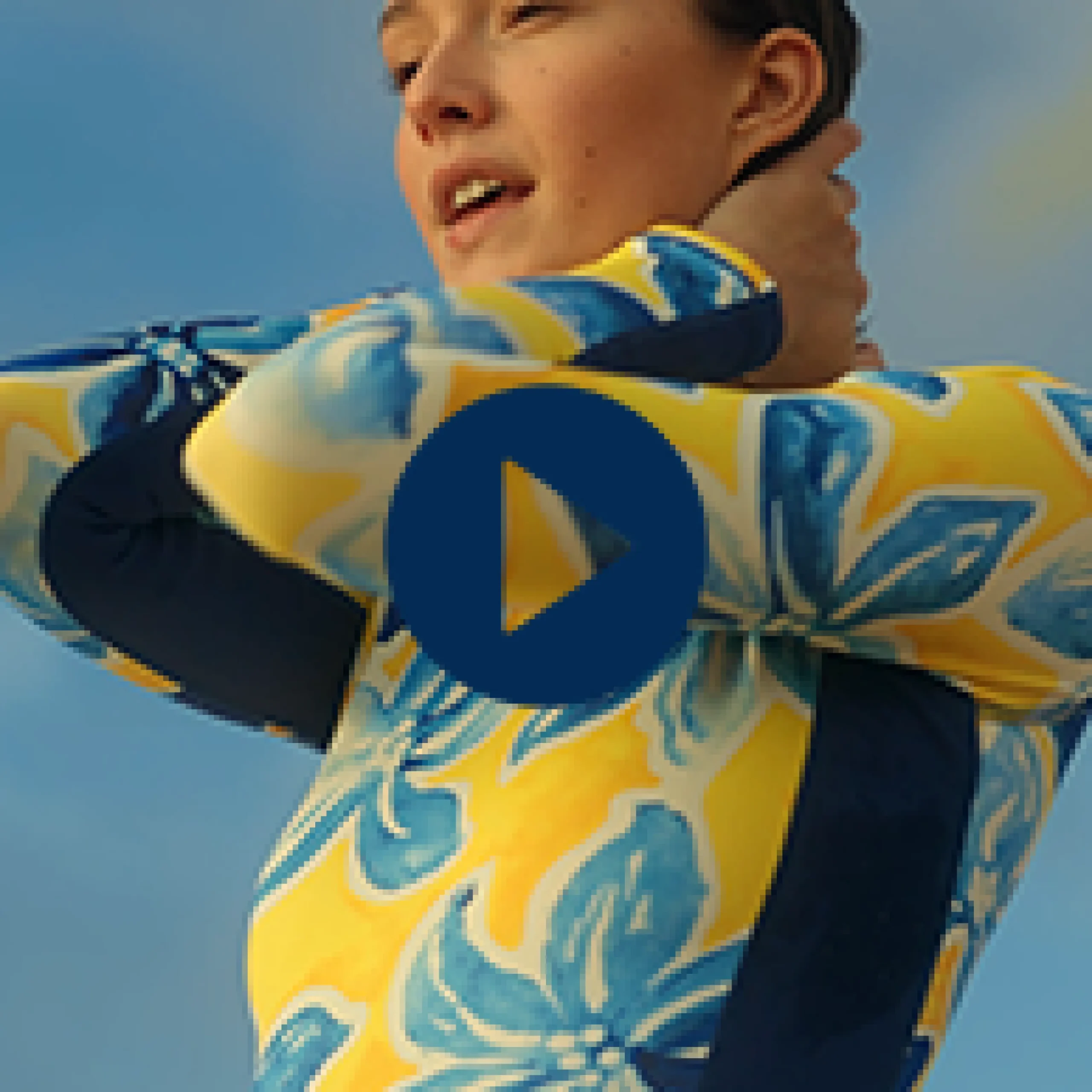 Online Vilebrequin Women Long Sleeves One-Piece Rashguard Raiatea Sun/Yellow