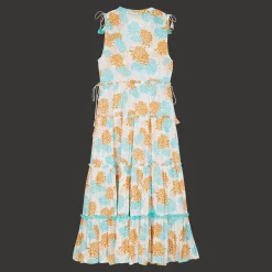 Best Vilebrequin Women Maxi Dress Iridescent Flowers Of Joy- X Poupette St Barth Terracotta/Red