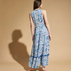 Best Vilebrequin Women Maxi Dress Iris Lace- X Poupette St Barth Azure/Blue