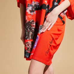 Best Sale Vilebrequin Women Maxi Viscose Dress Spring Flower - X Patrizia Gucci Poppy Red/Red