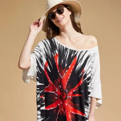 Outlet Vilebrequin Women Maxi Viscose Dress Urchin - X Patrizia Gucci White/White