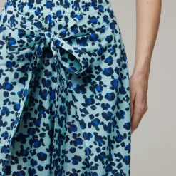 Online Vilebrequin Women Organic Cotton Voile Pants Turtles Leopard- X Angelo Tarlazzi Thalassa/Blue