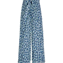 Online Vilebrequin Women Organic Cotton Voile Pants Turtles Leopard- X Angelo Tarlazzi Thalassa/Blue