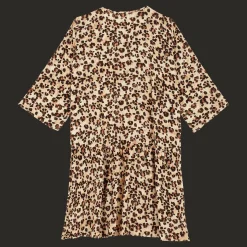 Hot Vilebrequin Women Short Dress Turtles Leopard Straw/Yellow