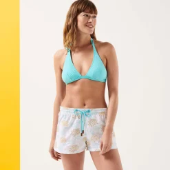 Store Vilebrequin Women Swim Short Iridescent Flowers Of Joy White/White
