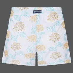 Store Vilebrequin Women Swim Short Iridescent Flowers Of Joy White/White