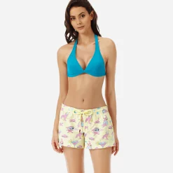 Best Vilebrequin Women Swim Short Jeux De Plage Yellow/Yellow