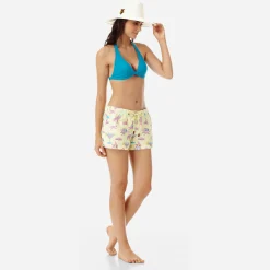 Best Vilebrequin Women Swim Short Jeux De Plage Yellow/Yellow