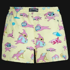 Best Vilebrequin Women Swim Short Jeux De Plage Yellow/Yellow