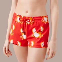 Sale Vilebrequin Women Swim Short St Valentin 2020 Medicis Red/Red