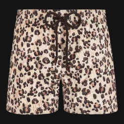 Outlet Vilebrequin Women Swim Trunksturtles Leopard Straw/Yellow