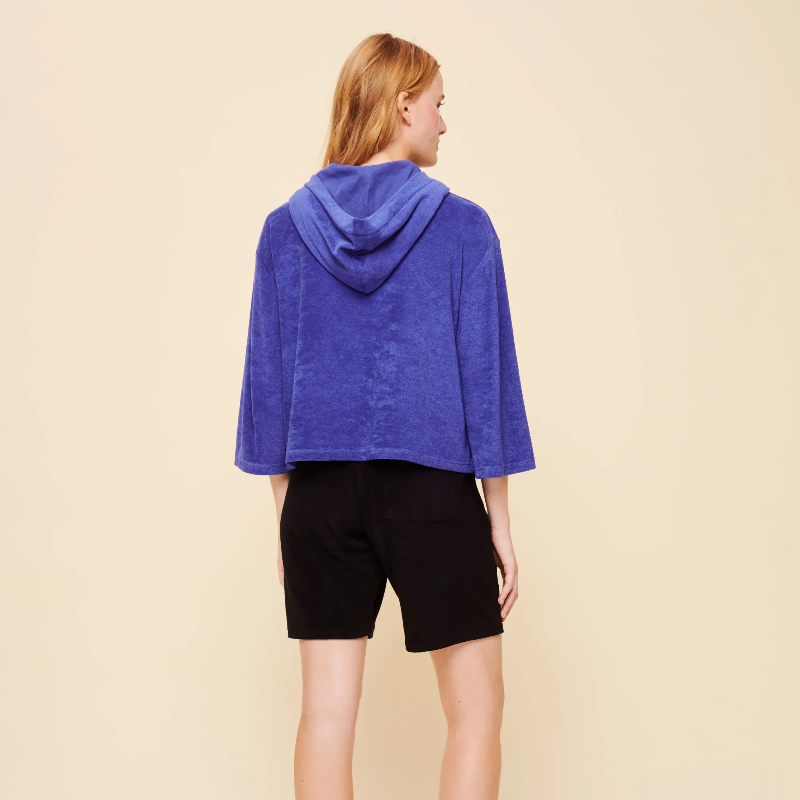 Online Vilebrequin Women Terry Sweatshirt Solid Purple Blue/Blue