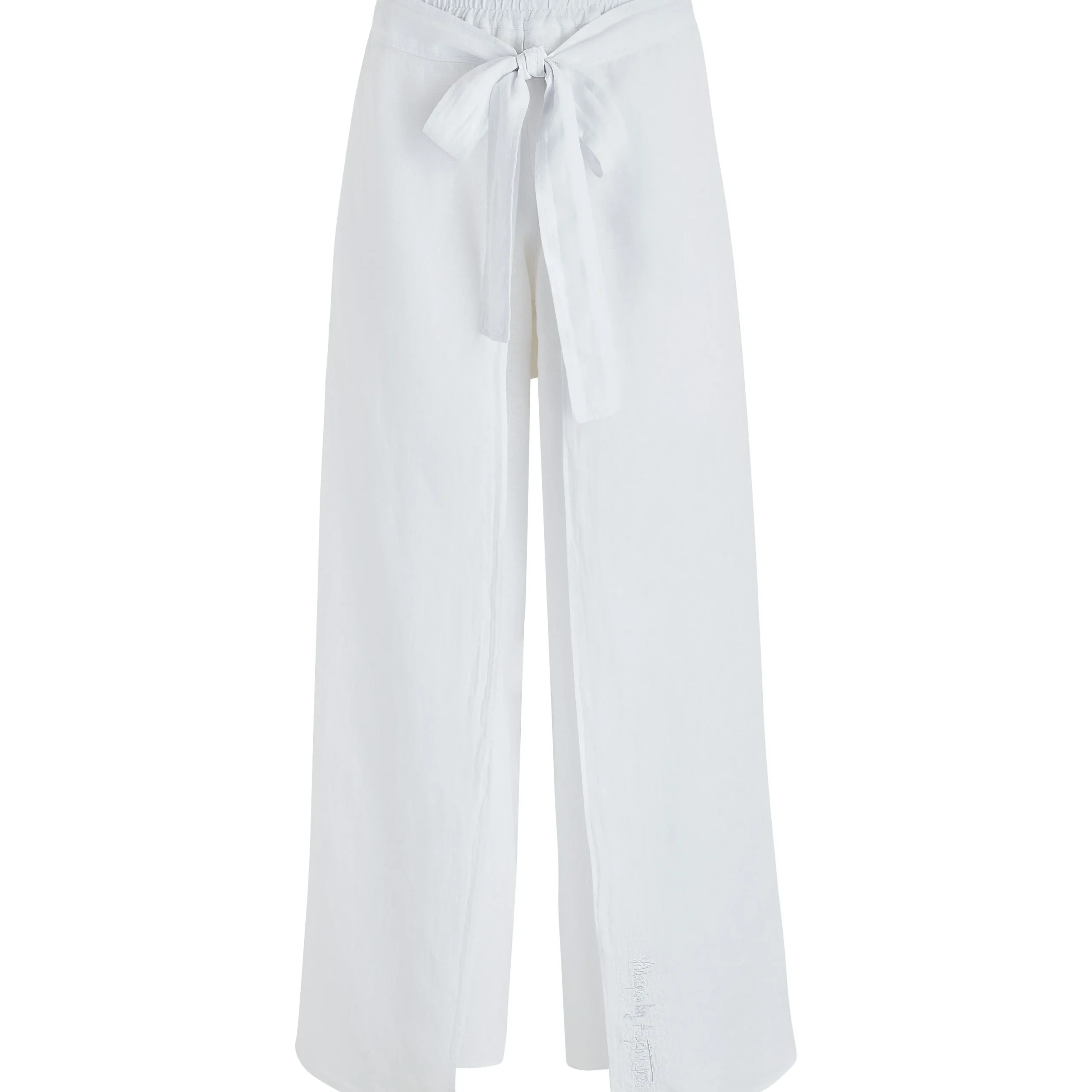 Flash Sale Vilebrequin Women White Linen Pants- X Angelo Tarlazzi White/White