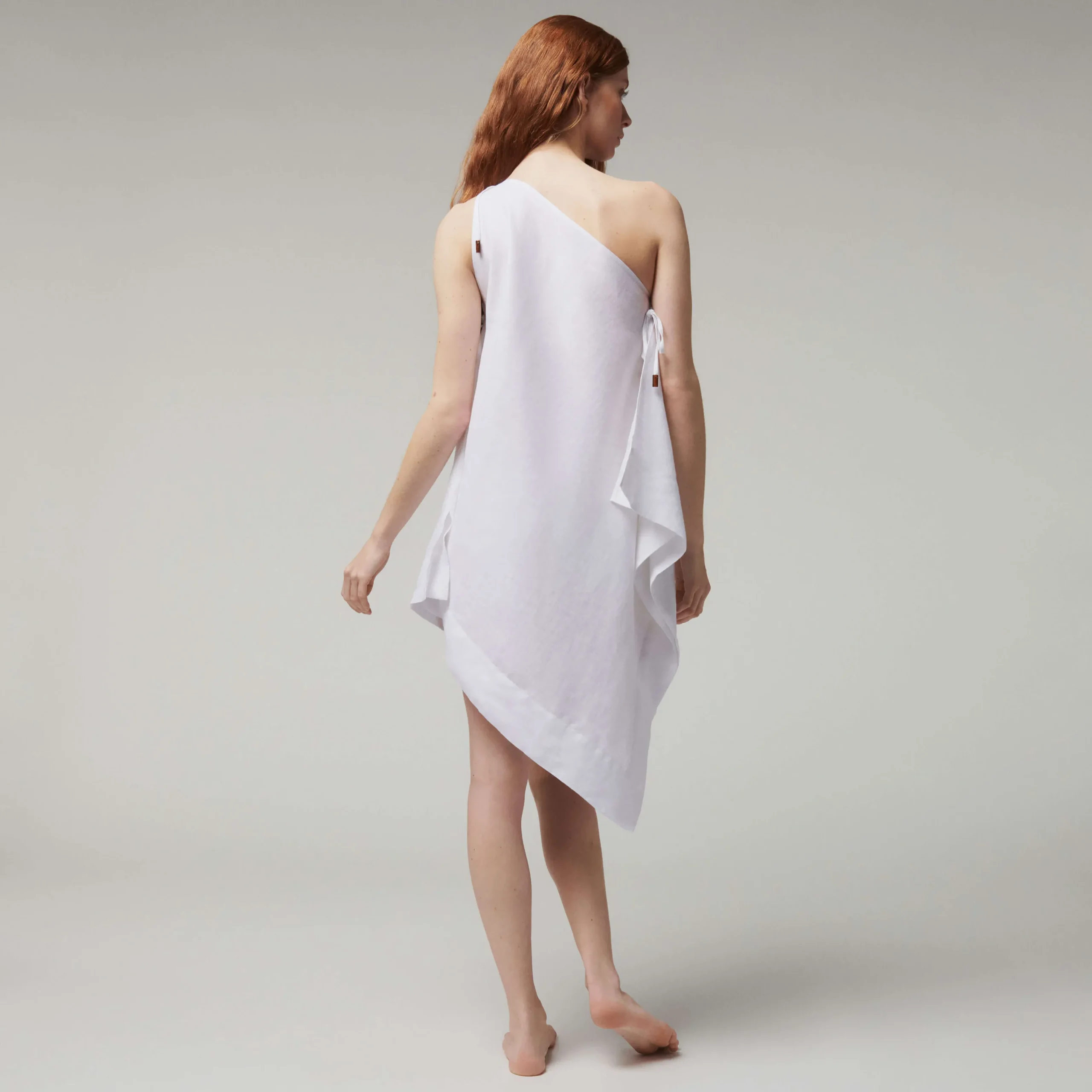 Best Vilebrequin Women White Linen Scarf Dress- X Angelo Tarlazzi White/White