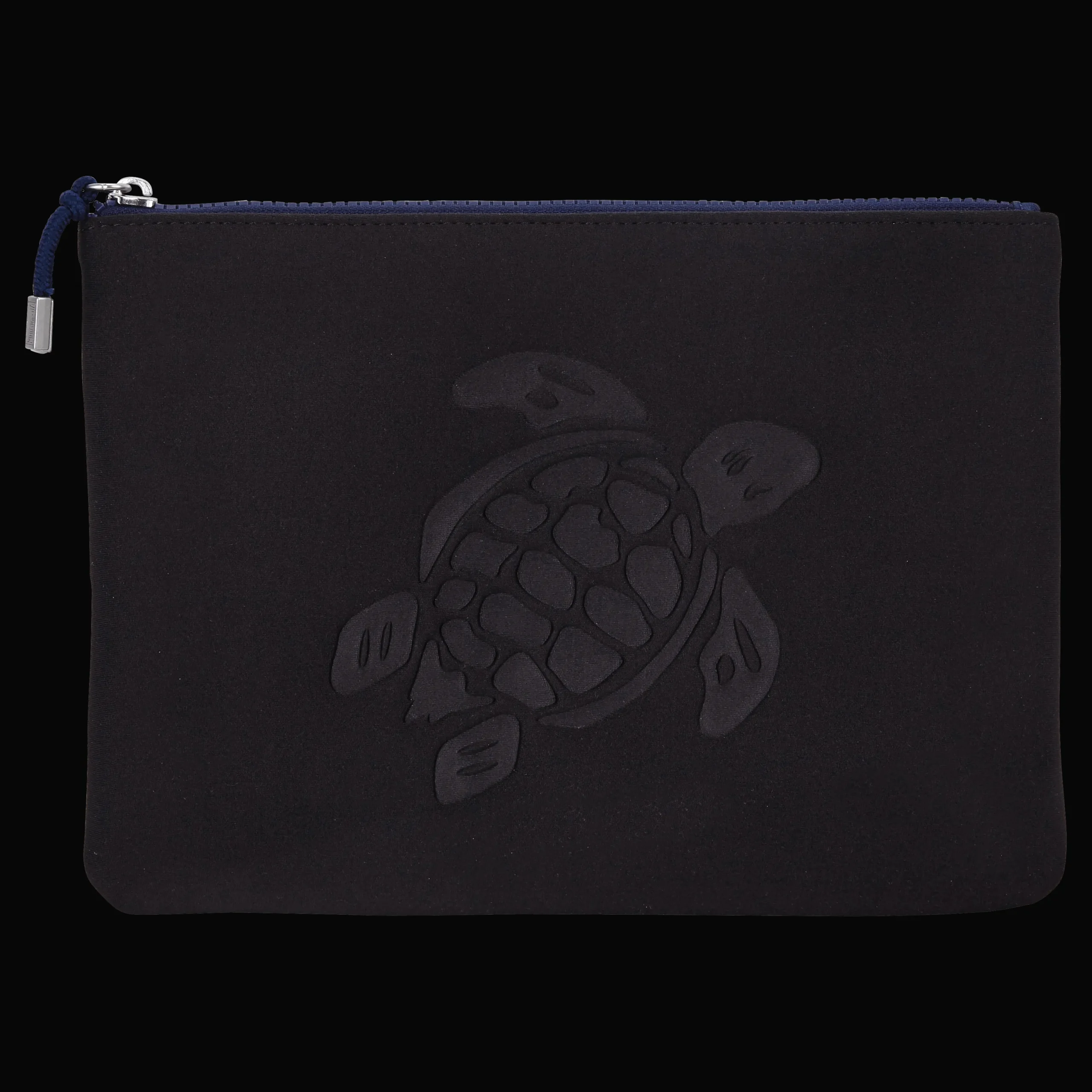 Flash Sale Vilebrequin Zipped Turtle Beach Pouch Black/Black