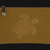 Outlet Vilebrequin Zipped Turtle Beach Pouch Bark/Beige