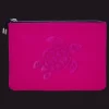 Cheap Vilebrequin Zipped Turtle Beach Pouch Crimson Purple/Red